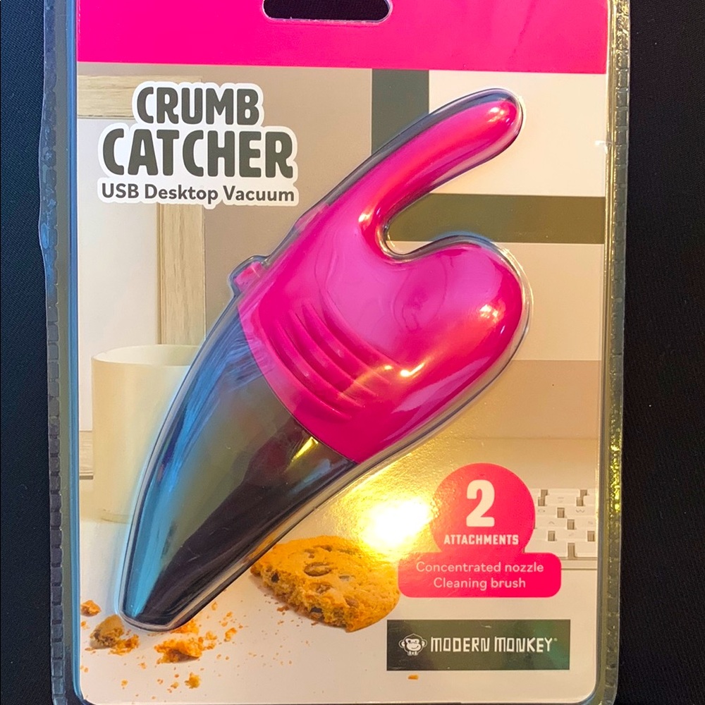 Modern Monkey Pink and Black USB Desktop Vacuum